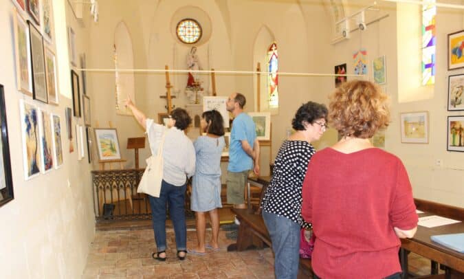 Nichée dans la chapelle Sainte-Germaine, lieu de culture, la magnifique expo de l'association Camell'art.