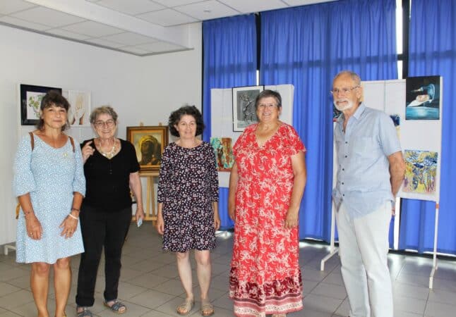 Quelques uns des talentueux artistes qui exposeront en juillet-août à la chapelle de Péguilhan.