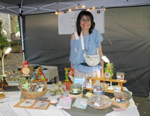 Le marché nocturne à L'Isle en Dodon. (Ange Créaflore Marie-Ange)