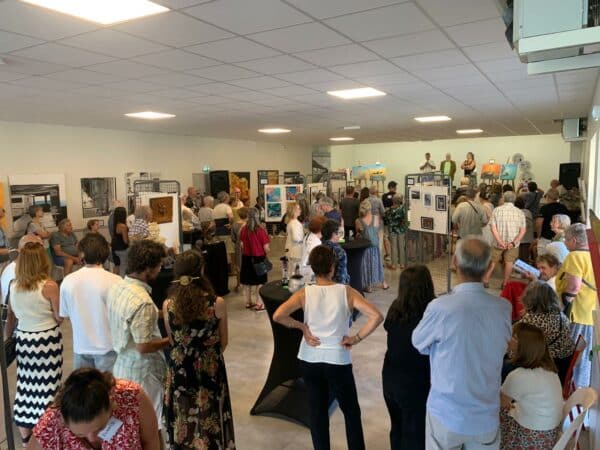 Vernissage du salon du Petit Format en Comminges, à Latoue.