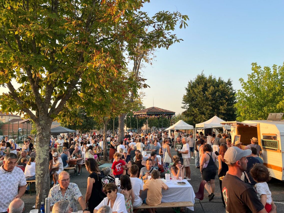 Beaucoup de monde malgré la chaleur !
