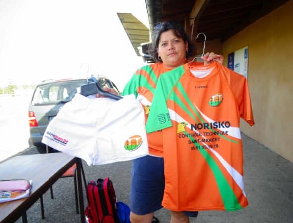 L'école de rugby Avenir du Rugby Boulonnais, nouvelle saison (présidente Bruna Haution).