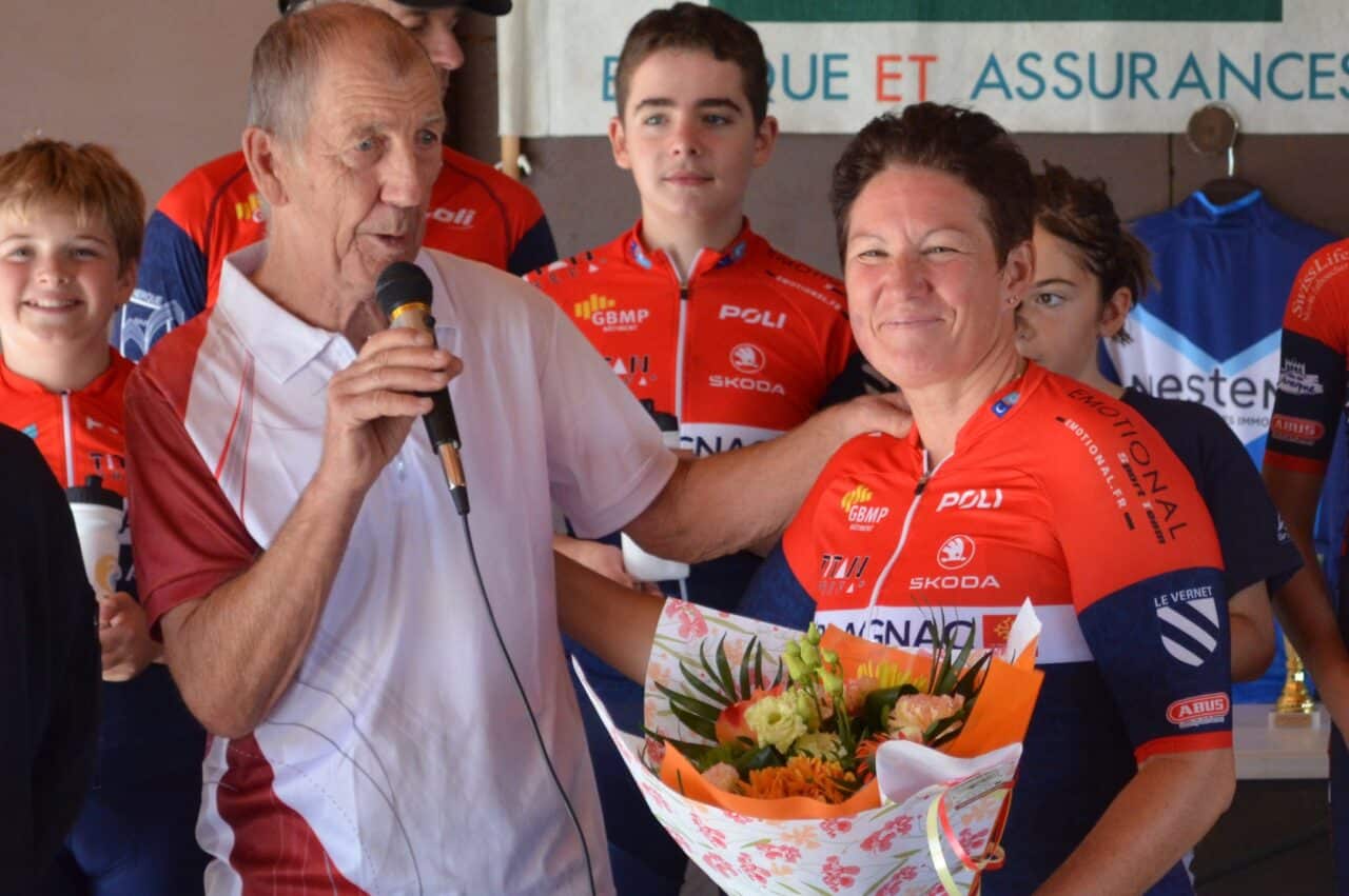 Edwin Zapalowski et la marraine de la rando cyclo Cathy Moncassin