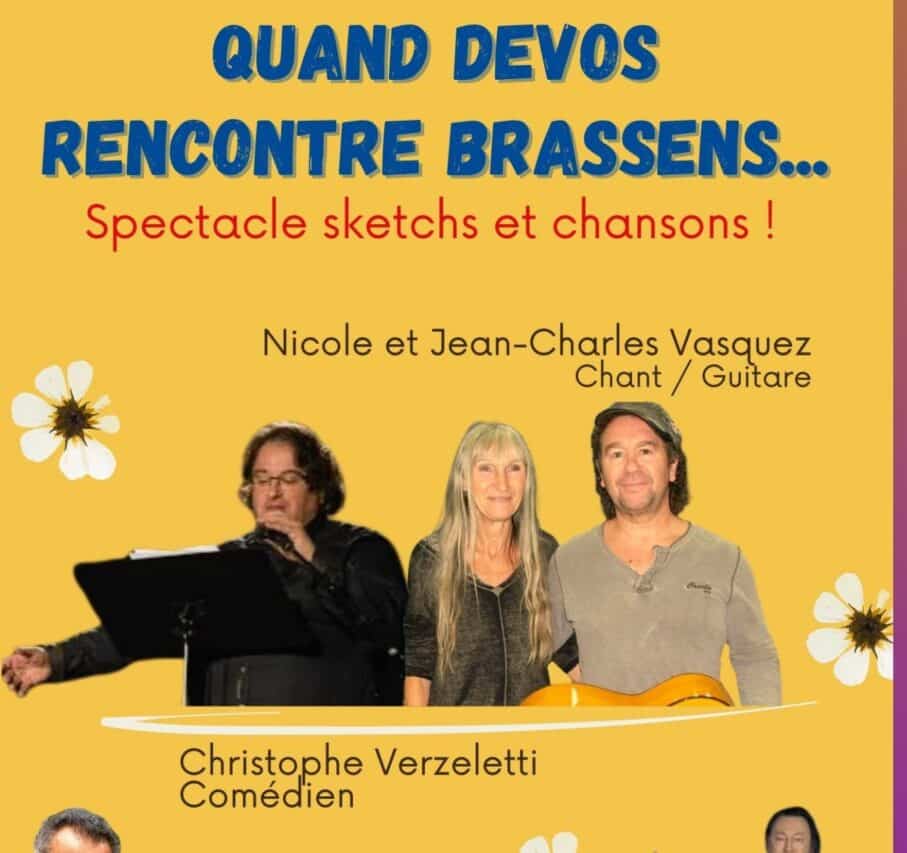 Devos et Brassens sont les héros du spectacle proposé à Blajan par Guitare et Musique pour tous. A vos agendas.
