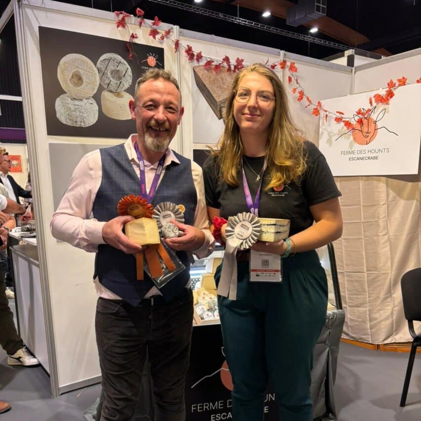 La fromagerie bio des Hounts a porté haut les couleurs du Comminges au Mondial du Fromage, avec l'or et l'argent pour 3 de ses productions.