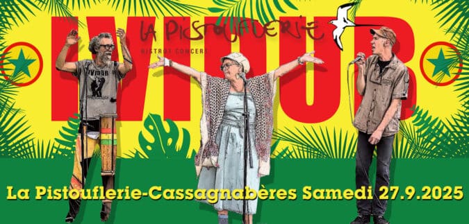 Le dernier apéro-concert de l'été à la Pistouflerie avec le détonant IVIDUB, à ne pas manquer.