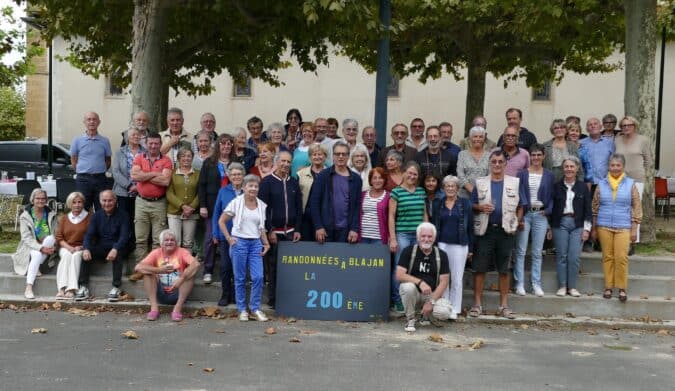 Une belle fête pour la 200ème sortie de Randonnées à Blajan.
