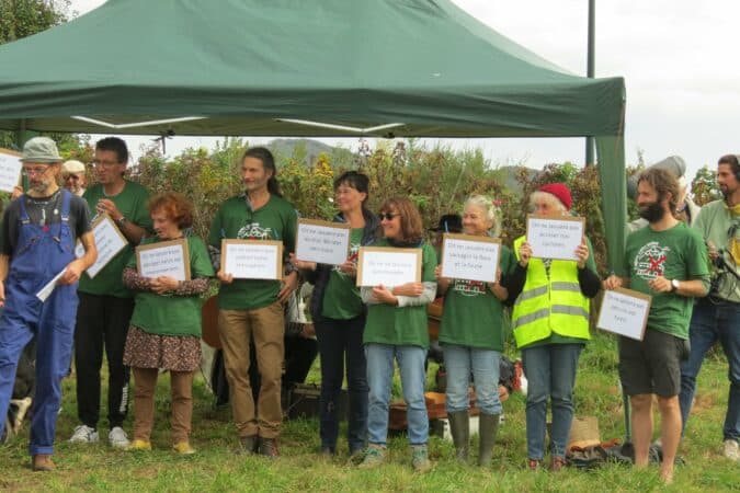 cérémonie au Cap d’Arbon à Estadens – Une non-inauguration