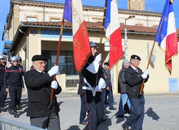 Les porte-drapeaux du 11 novembre à Boulogne.