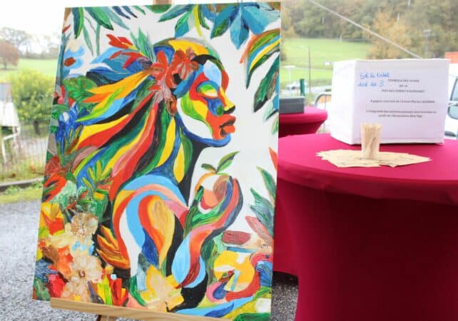 L'association Alter Ego, qui anime le PRAHDA, lieu d'accueil de migrants, a organisé en lien avec la MSP une tombola solidaire, avec un tableau d'artiste à gagner.