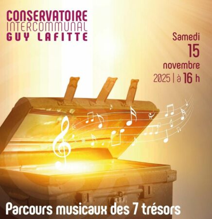 Parcours musicaux des 7 trésors, un concert du Conservatoire intercommunal Guy Lafitte.