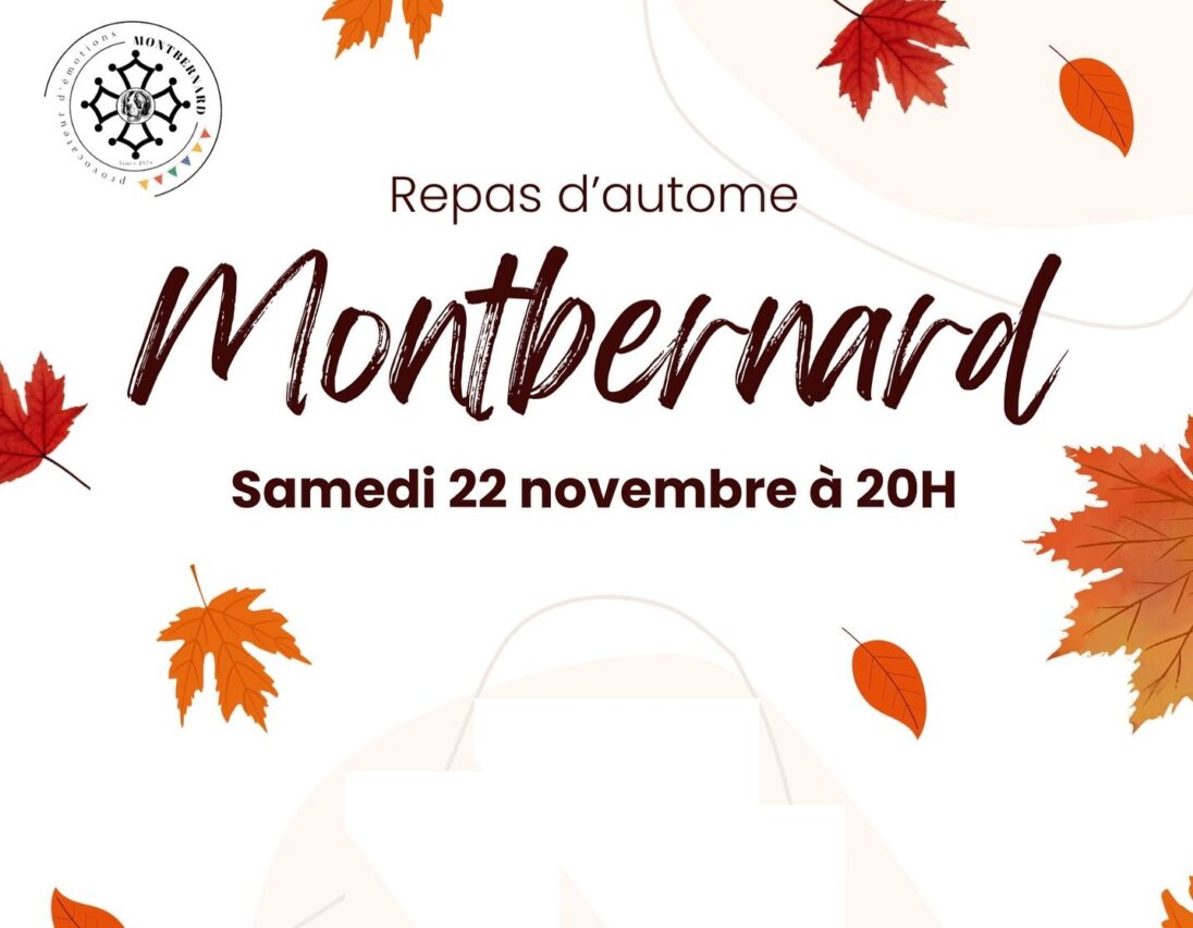 Un bon repas convivial pour fêter l'automne à Montbernard.