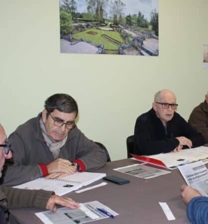 Christophe Linel maire adjoint et Gabriel Amiel maire de Montmaurin.