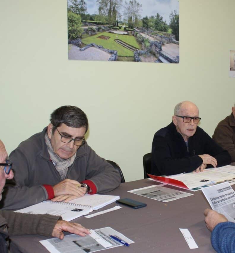 Christophe Linel maire adjoint et Gabriel Amiel maire de Montmaurin.