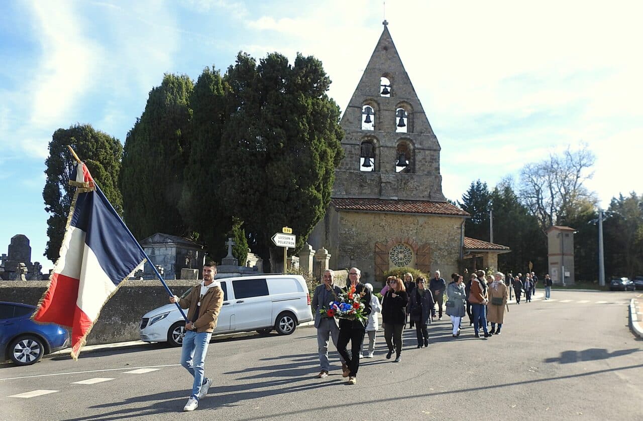 La cérémonie du 11 novembre s'est doublée à Samouillan de la fête de la Saint-Martin.