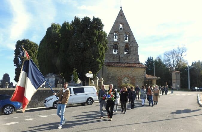 La cérémonie du 11 novembre s'est doublée à Samouillan de la fête de la Saint-Martin.