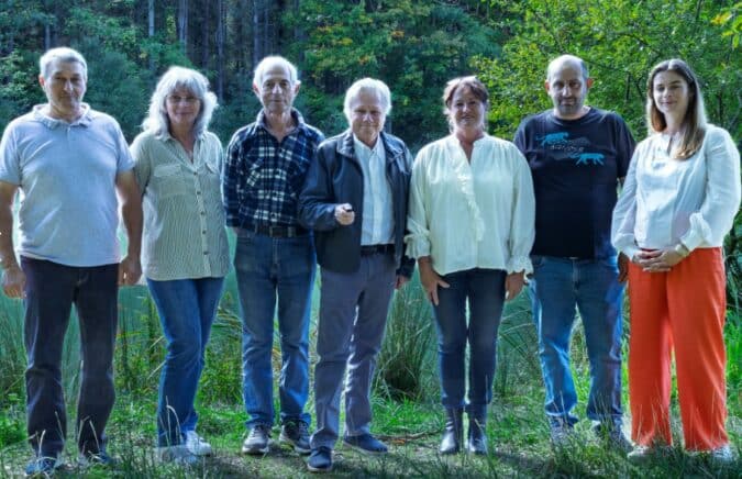 Le candidat Thierry Fonade et ses co-listiers