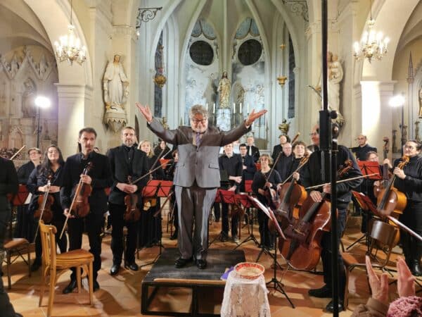 Paul Millischer, a dirigé l'Ensemble orchestral Pierre de Fermat à l'Isle en Dodon, un pur plaisir.