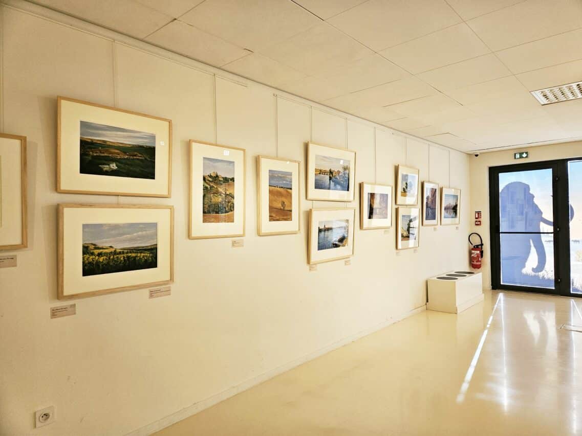 L'exposition du peintre Moustapha Nachar au Musée de l'Aurignacien.
