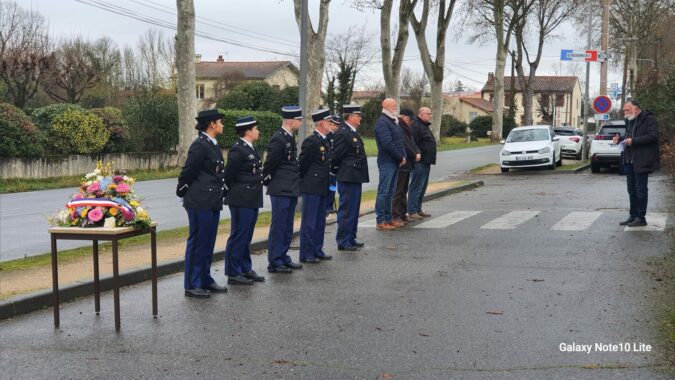Durant le discours de Yannick Foucaud "N'oublions jamais"