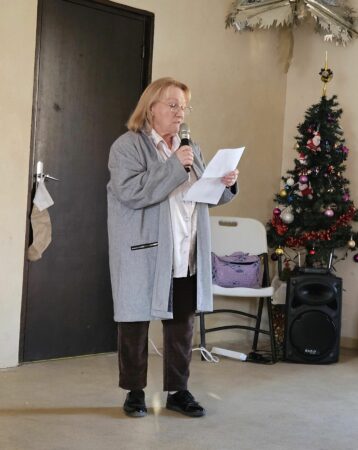 Pendant la cérémonie des voeux à Aurignac, les associations locales ont assuré le show. ( Les Amis de la Lecture)