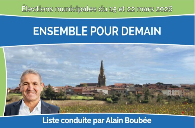 Alain Boubée et sa liste Ensemble pour Demain.