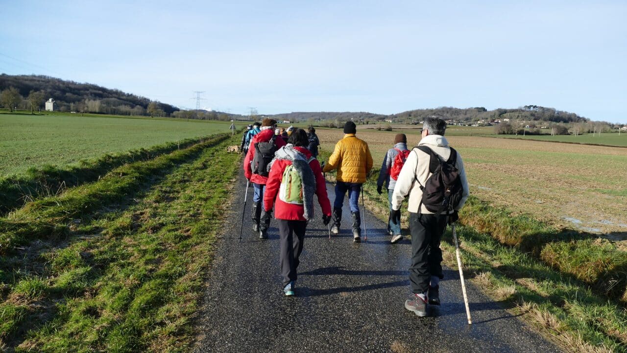 Le soleil était enfin au rendez-vous pour la première sortie de l'année de Randonnée à Bajan.