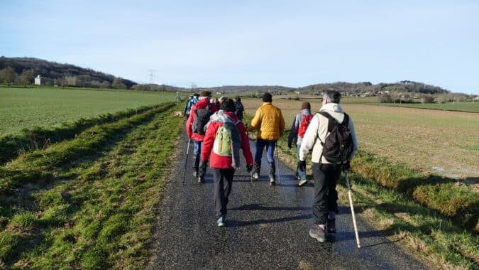 Le soleil était enfin au rendez-vous pour la première sortie de l'année de Randonnée à Bajan.