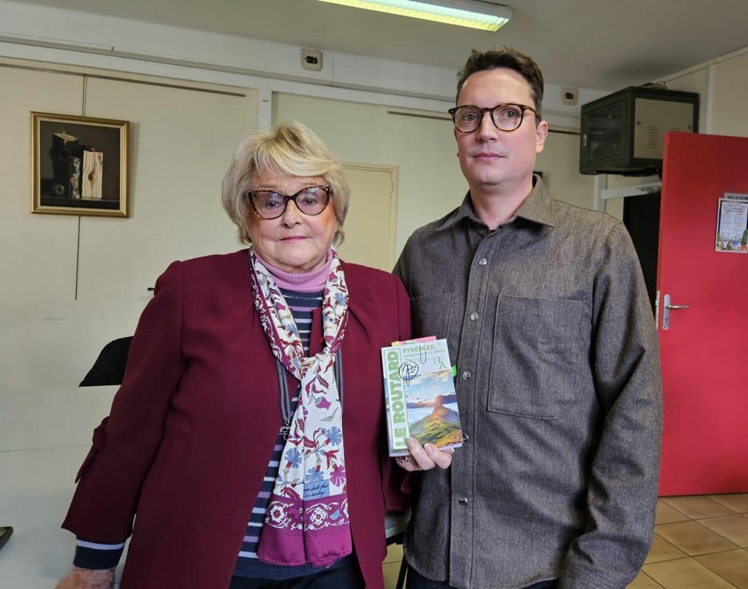 Josette Durrieu et Jean Tiffon, qui ont travaillé de concert à la réalisation du Routard Pyrénées les chemins de la Liberté.