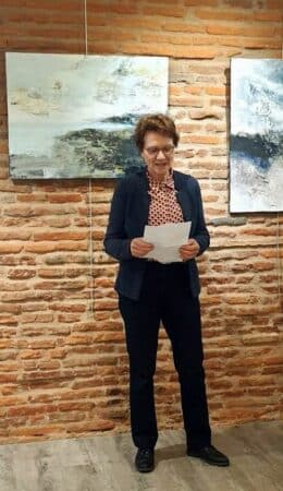 Sylvie Mailhol lors d'un récent vernissage.