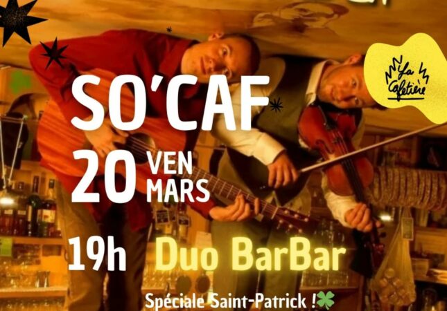 Une soirée à ne pas manquer à la Cafetière pour la Saint-Patrick.