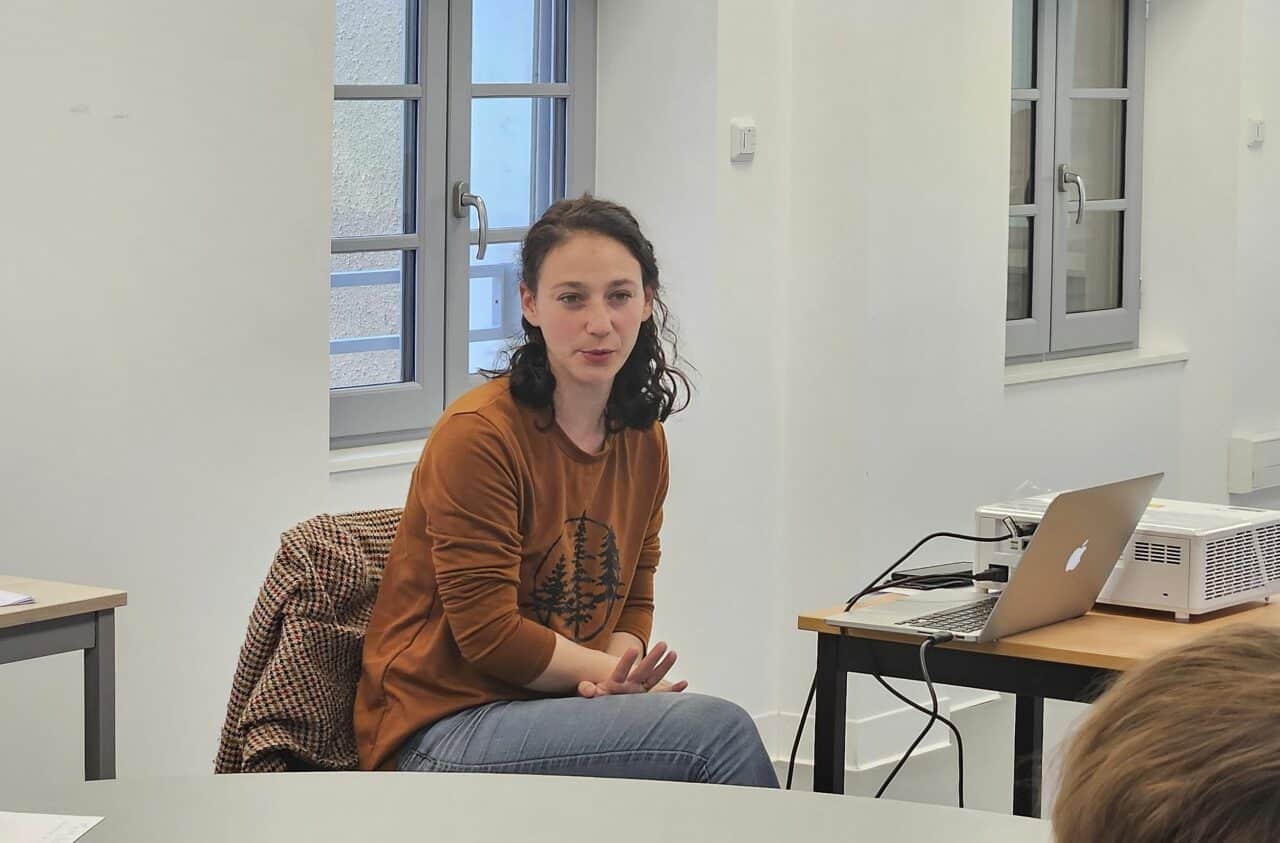Audrey Prost, diététicienne à la Maison de santé de Boulogne, a dirigé un atelier sur l'alimentation des tout-petits.