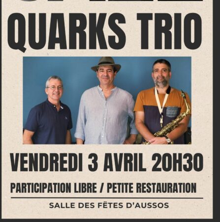 Du jazz de bon aloi avec les trois compères du Quarks Trio, une soirée à ne pas manquer au Sarcos Kfé.