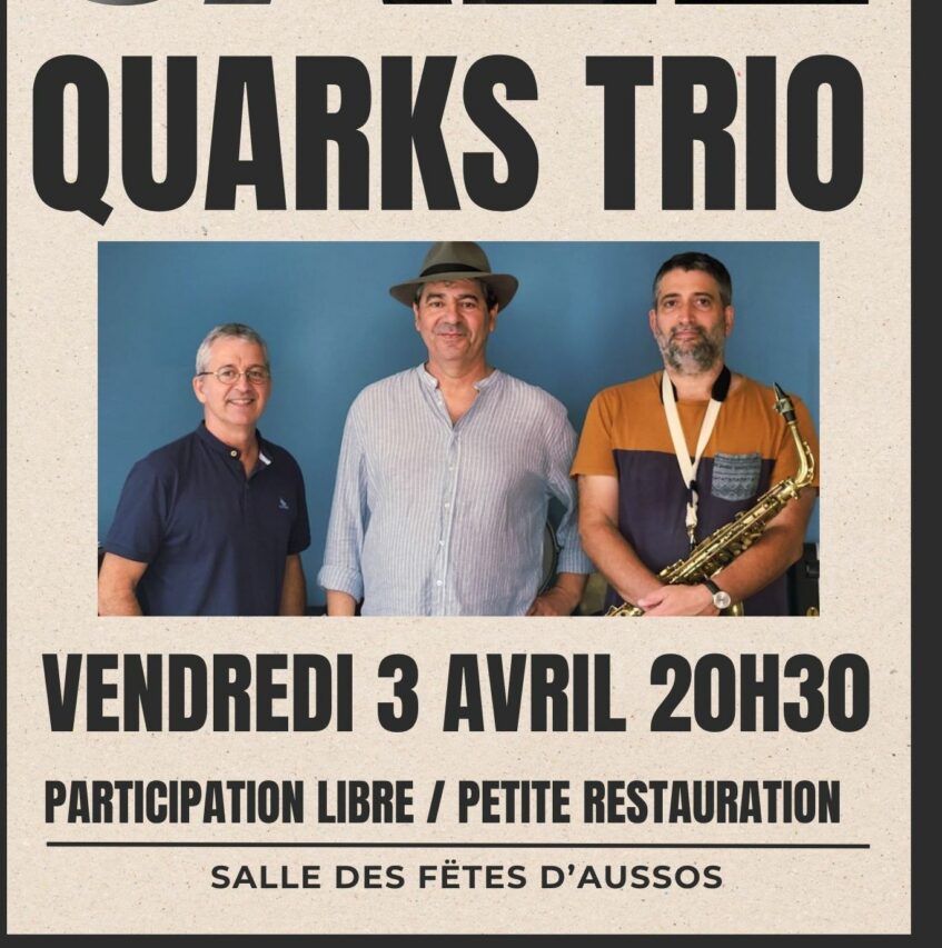 Du jazz de bon aloi avec les trois compères du Quarks Trio, une soirée à ne pas manquer au Sarcos Kfé.