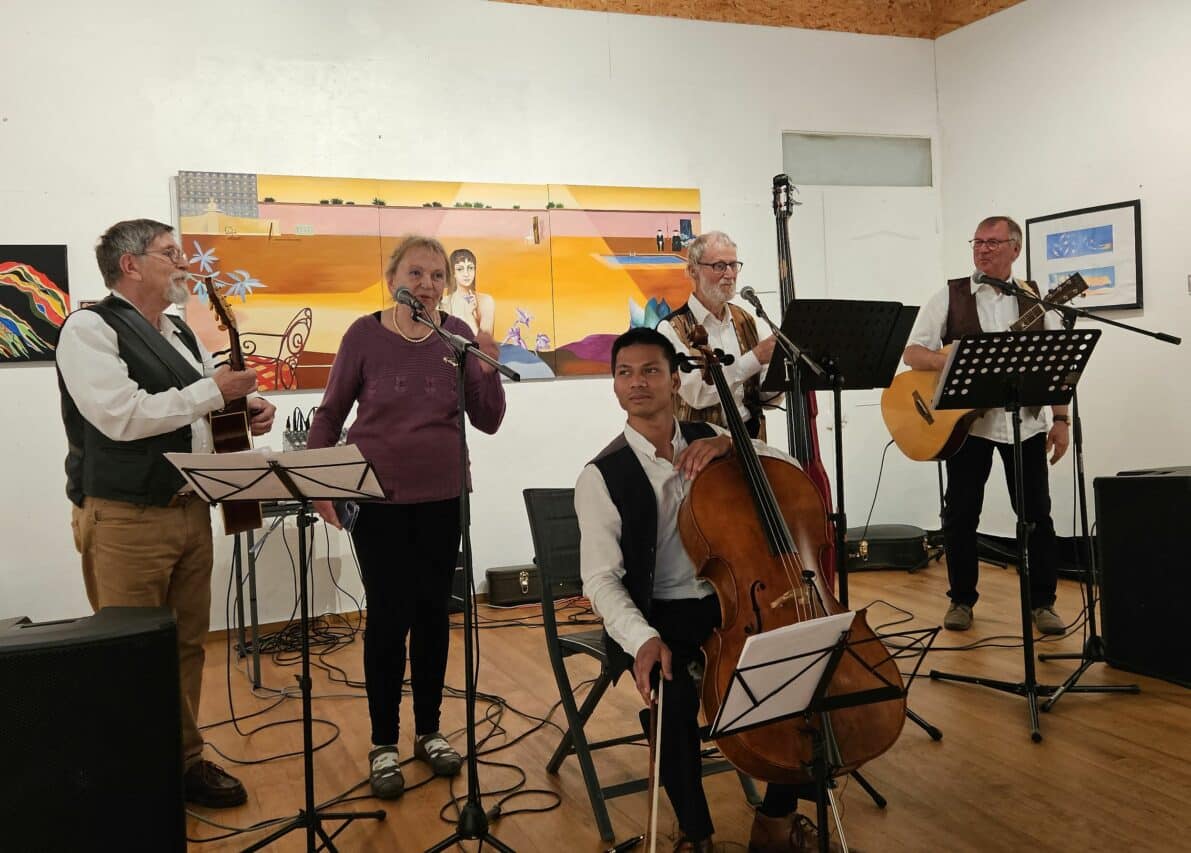 Un concert sympathique et apprécié, au musée de Peinture de Saint-Frajou, à l'invitation de Ksenia Milicevic.