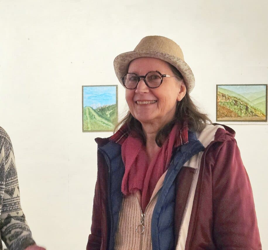 L'artiste peintre Piroska Fekete expose ses toiles au Musée de Saint-Frajou.