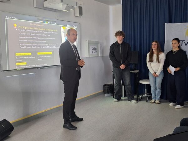 Le recteur de l'académie de Toulouse a salué l’engagement européen des élèves et des professeurs du collège.