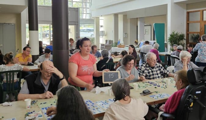 Une journée intergénérationnelle à l'Ehpad Elvire Gay, pour le loto des familles.