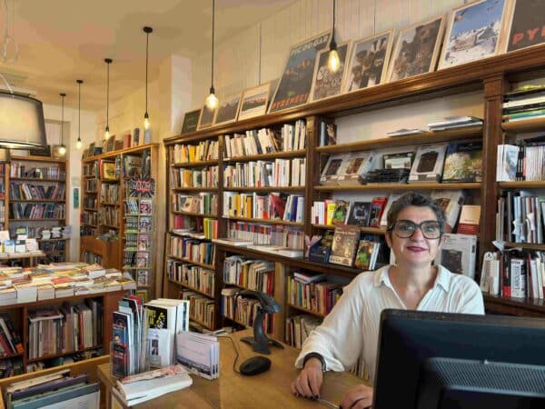 Agnes à la Librairie des Thermes Luchon