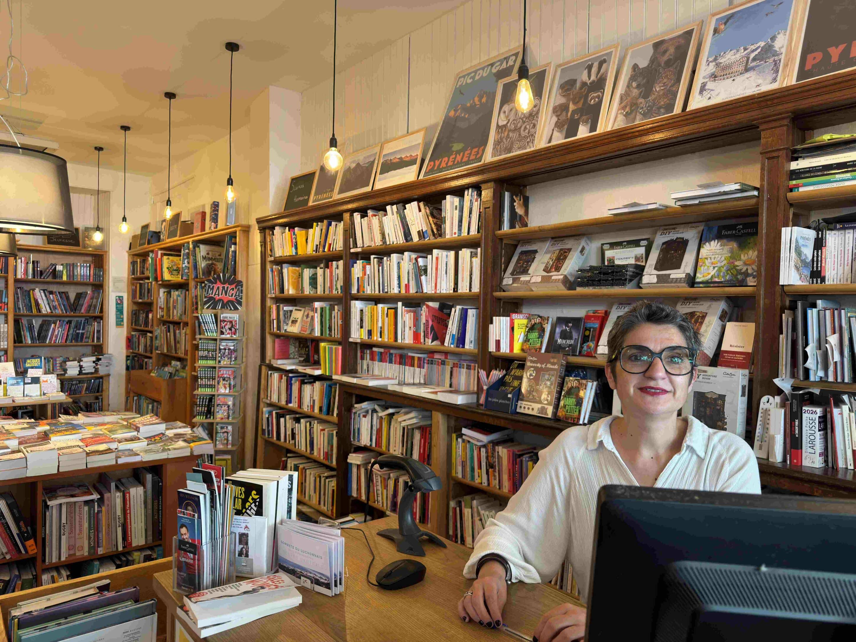 Agnes à la Librairie des Thermes Luchon