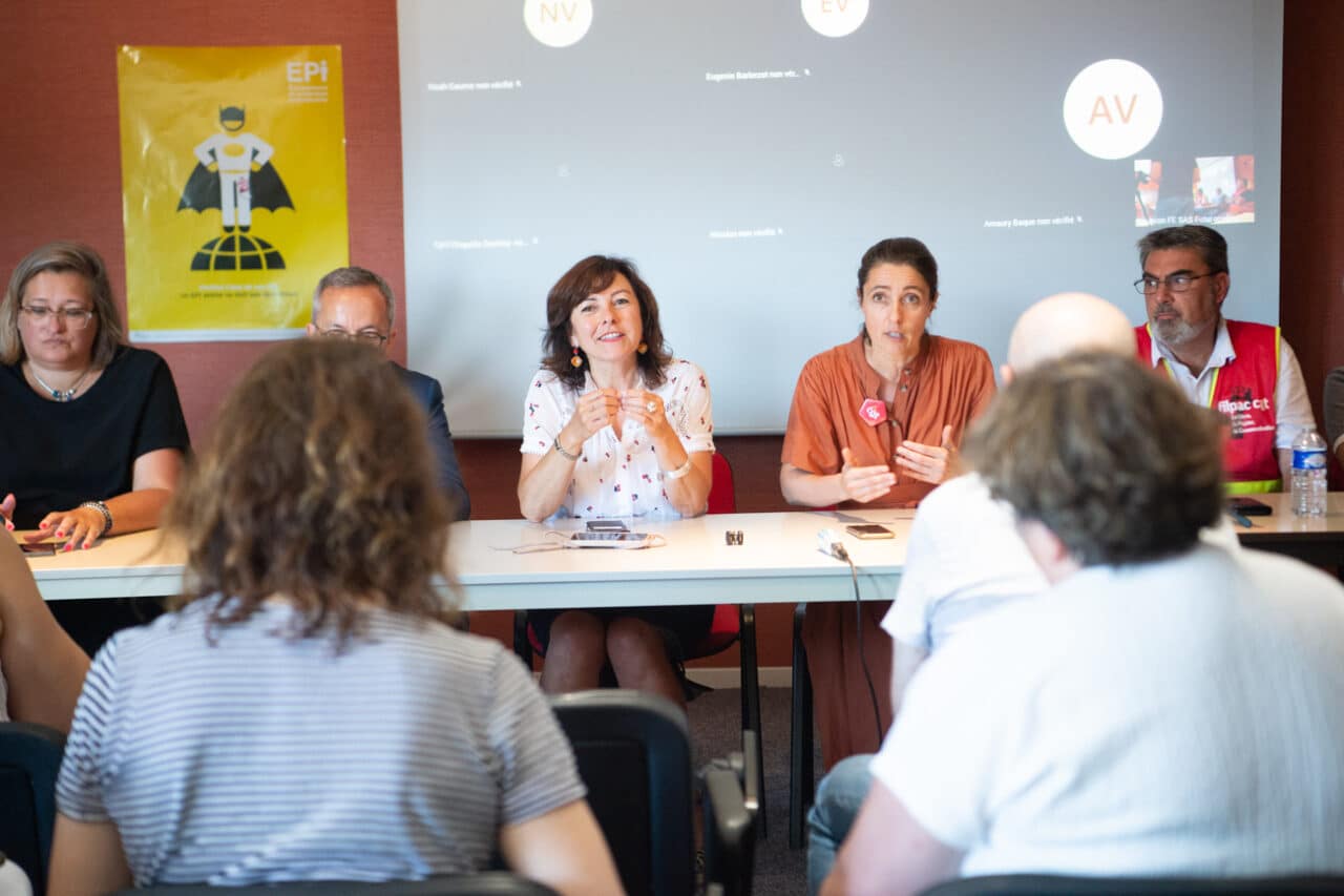 Carole Delga et Sophie Binet ensemble pour sauver Fibre Excellence
