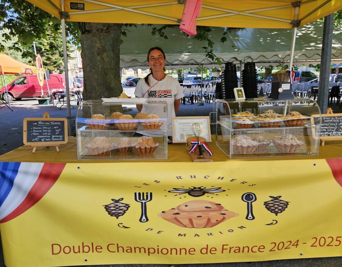 Marion Puech, double vainqueur du championnat de France de Tourte pyrénéenne, rencontrée à Cassagnabère-Tournas.