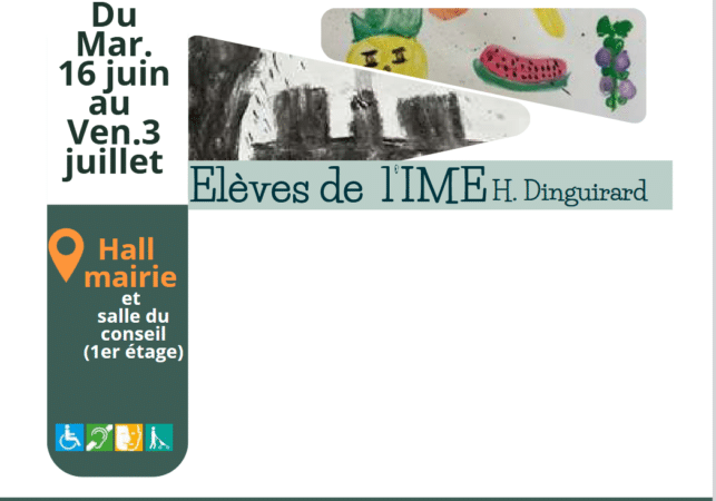 Deux expositions concomitantes des élèves de l'IME d'Aurignac, à voir à la mairie.