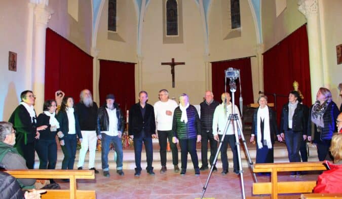 L'excellent choeur gospel Ma Grand Mère était Noire en concert à Saint-Laurent, au bénéfice de la restauration de l'église. (photo archives)