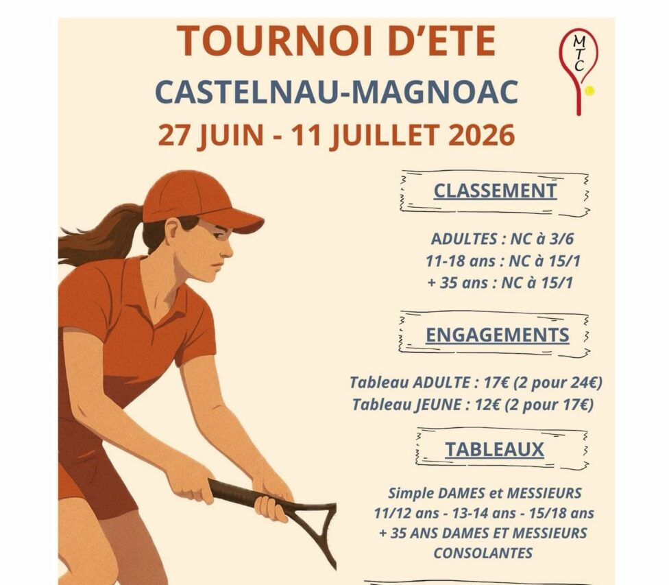 Quinze jours de tennis passion avec le MTC du Magnoac.