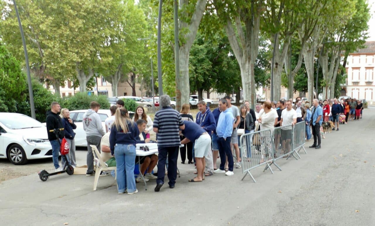 La file d'attente l'an passé !
