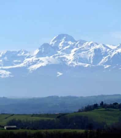 Le Mont Vallier depyis lecoteau du Volvestre.