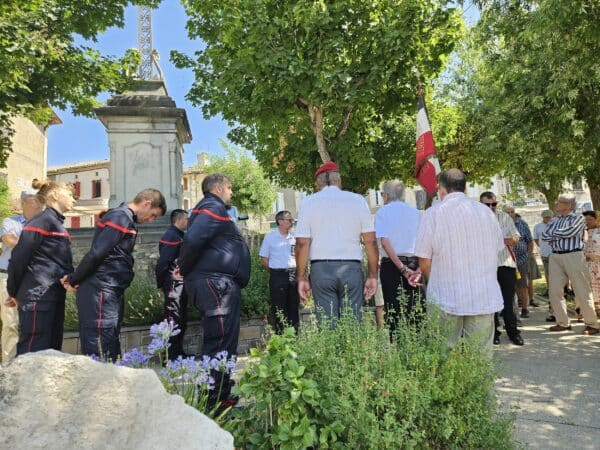 Commémoration du 14 juillet à Aurignac.
