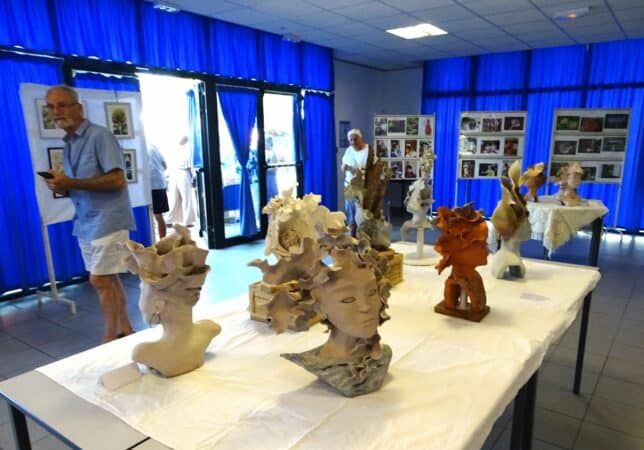 L'exposition des oeuvres de l'Atelier au Festiv'été de la Virée des As.