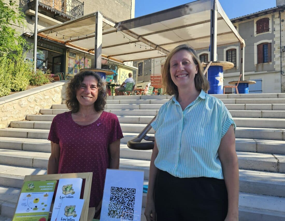 Nancy et Claire présentait l'association Loc'Alim Comminges Pyrénées, qui oeuvre à favoriser une alimentation saine et durable pour tous, via une caisse alimentaire mutualiste.